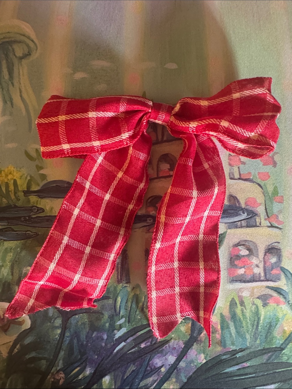 Plaid French Clip Barrette